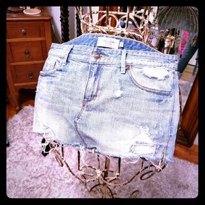Abercrombie jean mini skirt
